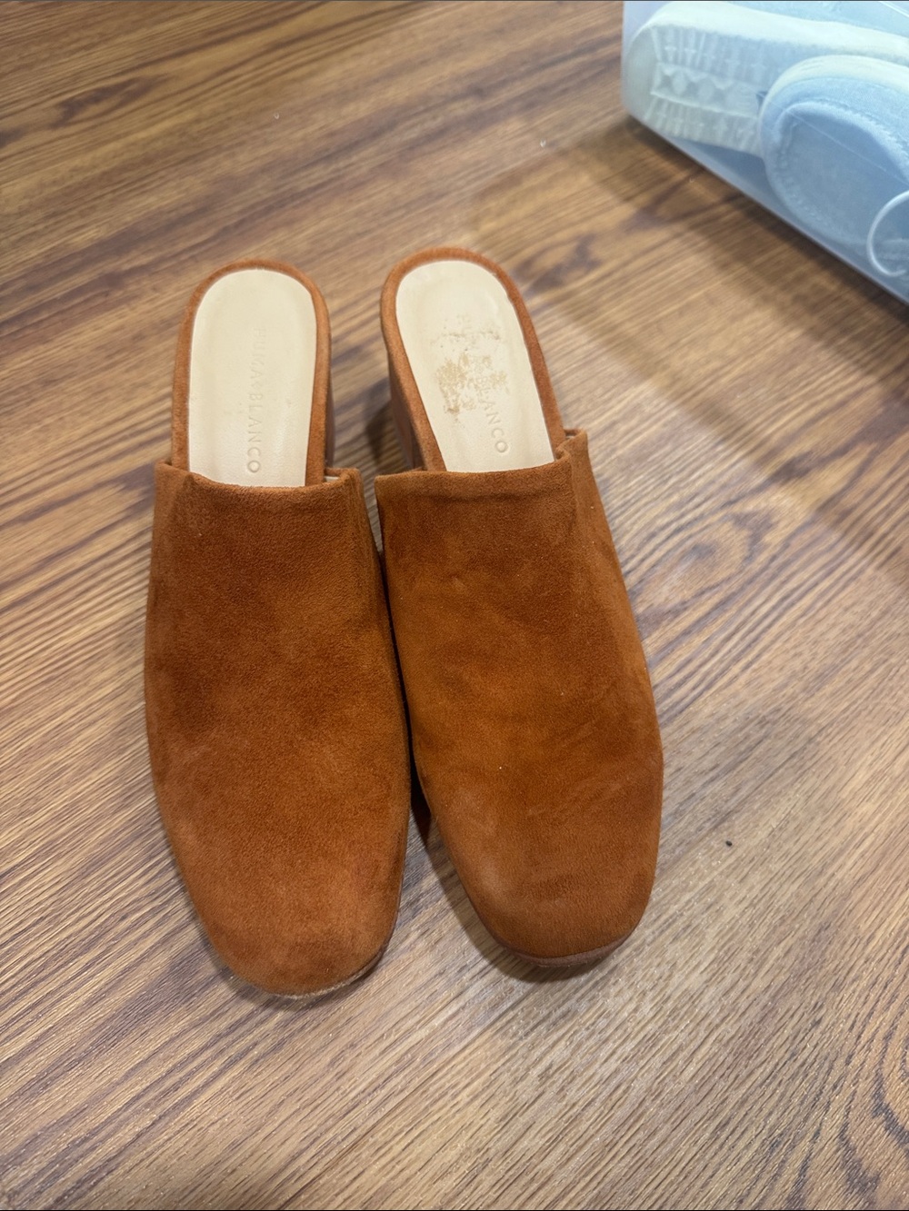 Rich Chestnut Suede Slide Mules